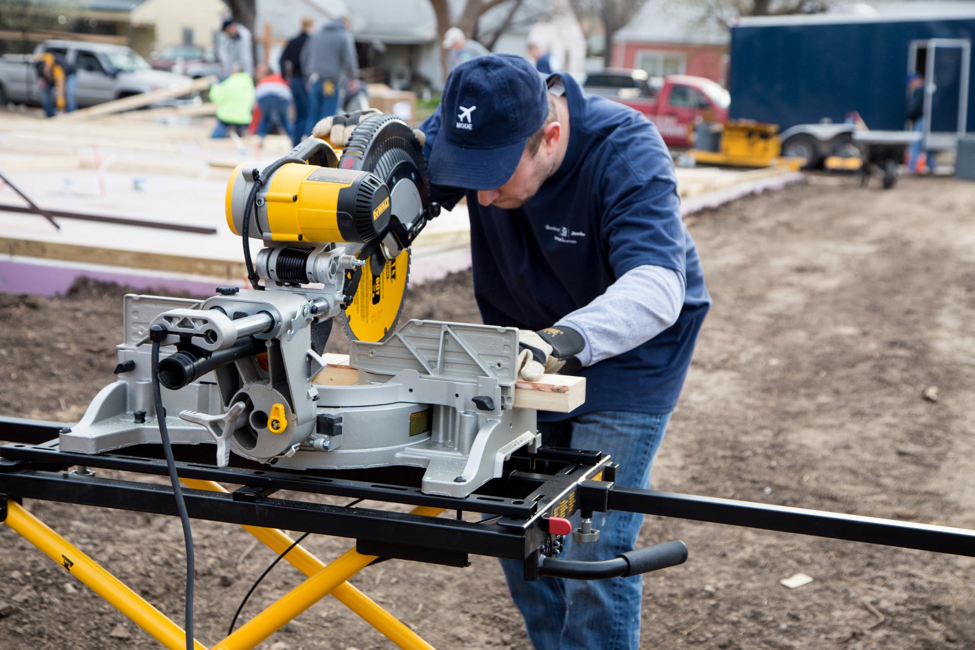 Textron Aviation employee volunteers for the Habitat for Humanity Air Capital Build in Wichita Kansas 2019
